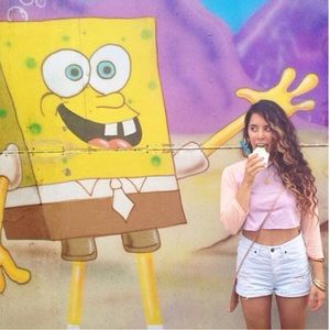 American Apparel Raglan and Hair Bow